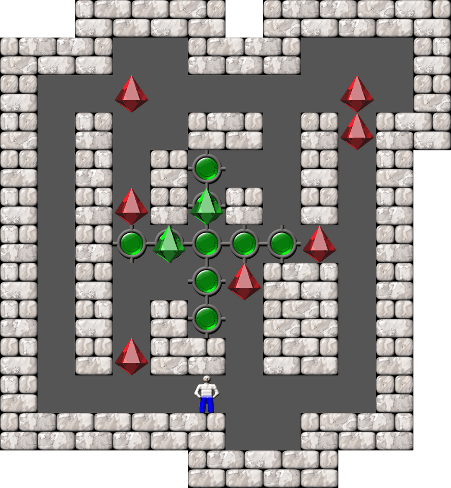 Sokoban Mass Remodel level 1341